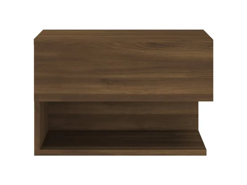Table de chevet murale Chêne marron