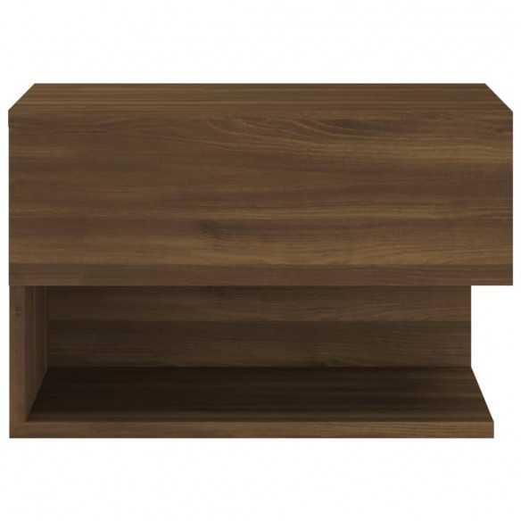 Table de chevet murale Chêne marron