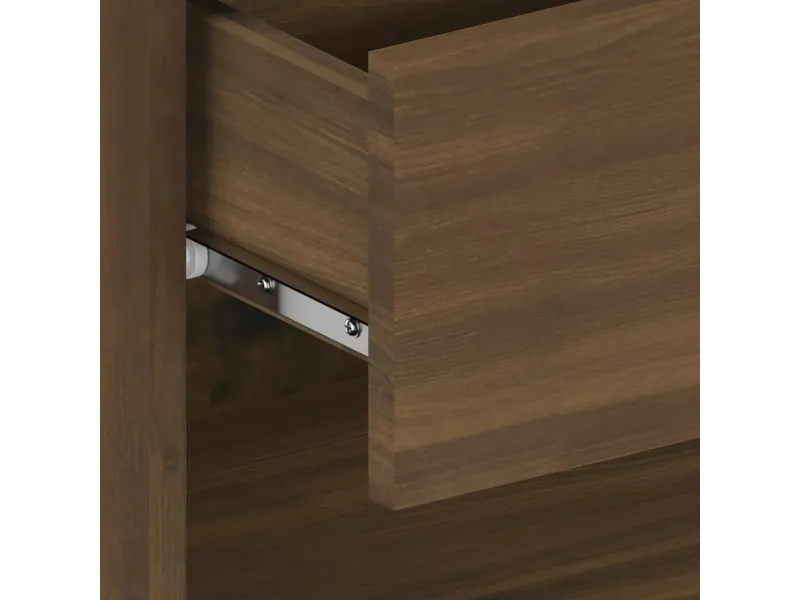 Table de chevet murale Chêne marron