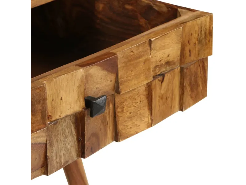Table basse Bois Sesham massif avec finition miel 110x50x37 cm