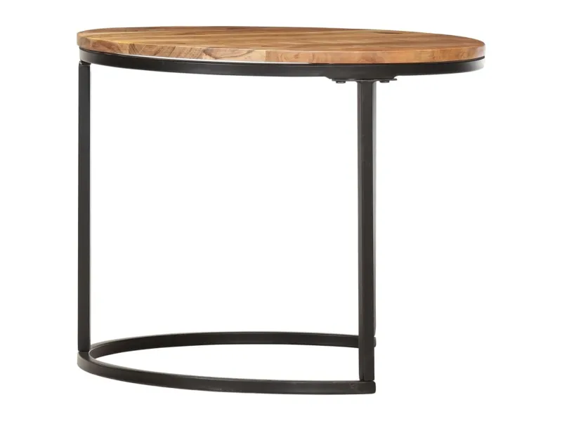 Tables gigognes 2 pcs Bois d'acacia massif