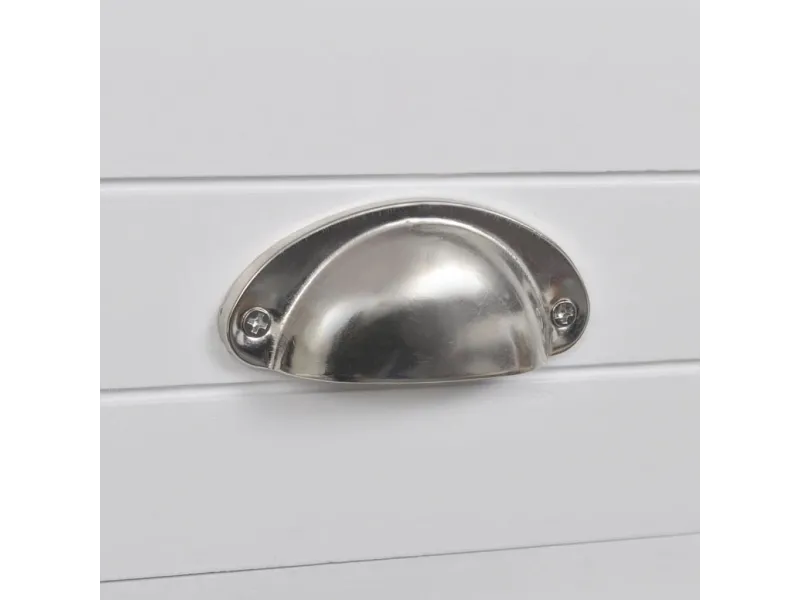 Table de chevet avec 1 tiroir Blanc