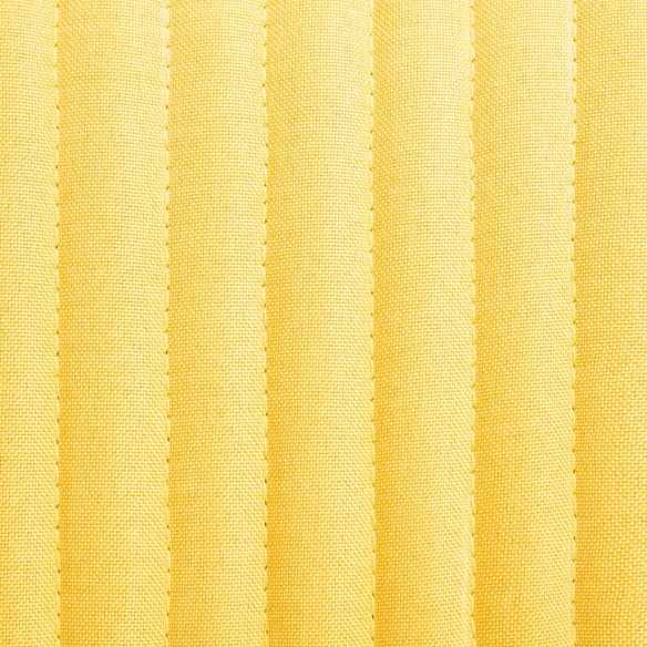 Chaises à manger lot de 2 jaune tissu