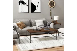 Table basse Chêne marron 100x50x35 cm 