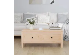 Table basse 100x50x40 cm Bois massif de pin