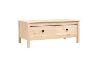 Table basse 100x50x40 cm Bois massif de pin 2
