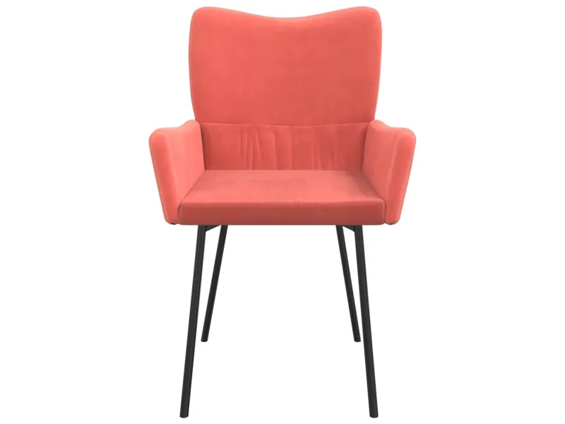 Chaises à manger lot de 2 Rose Velours