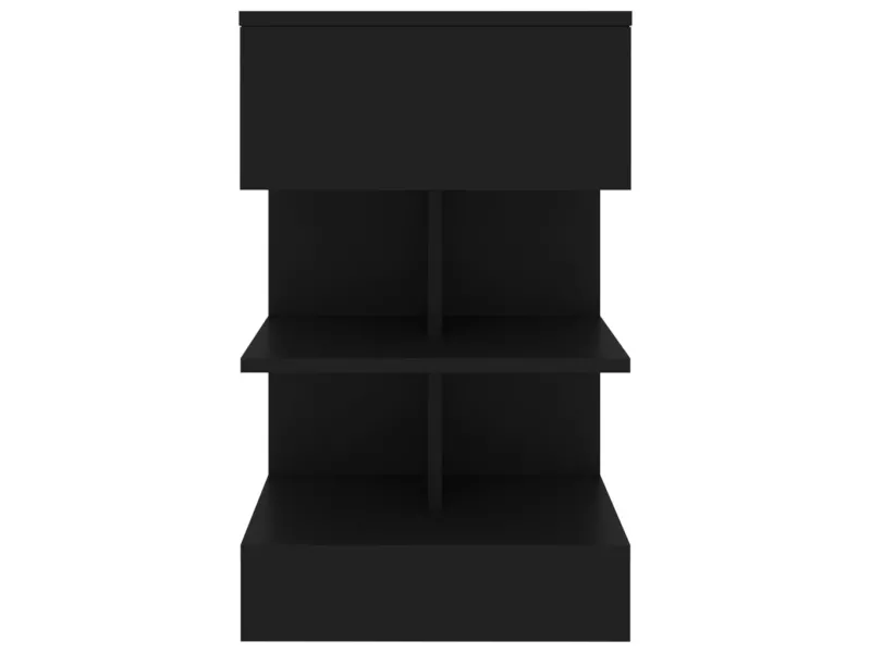 Table de chevet Noir 40x35x65 cm Aggloméré