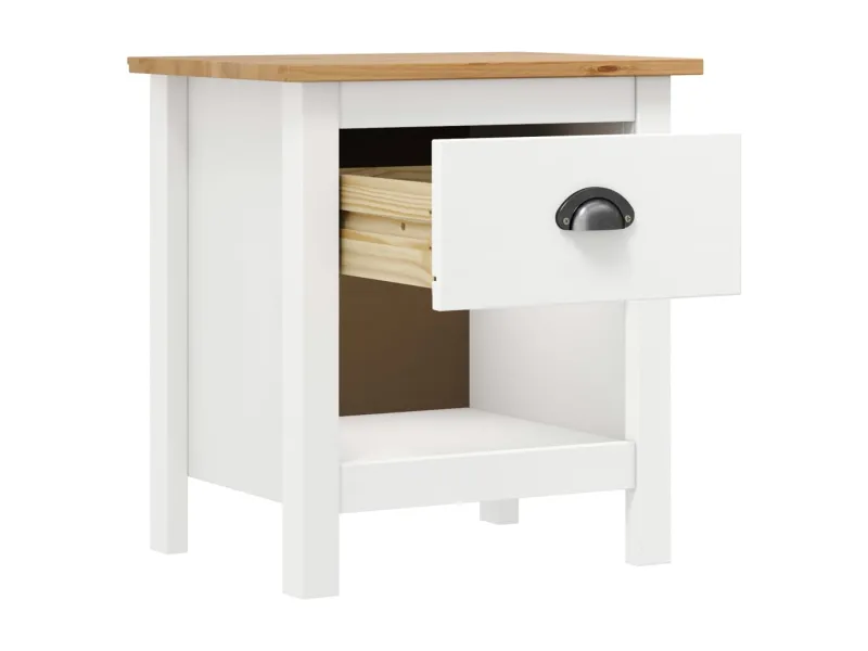 Tables de chevet 2 pcs Hill 46x35x49,5 cm Bois de pin solide