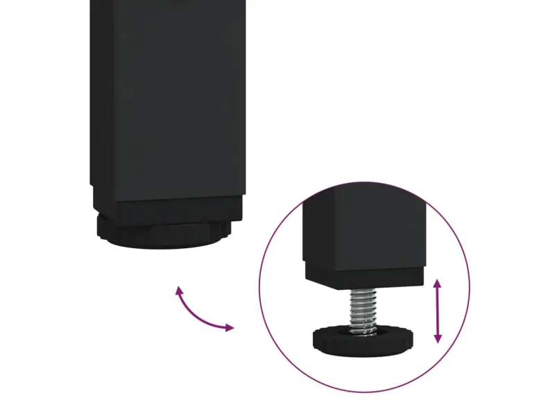 Tables basses gigognes 2 pcs noir bois d'ingénierie