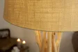Lampadaire de 155 cm en bois flotté  coloris beige