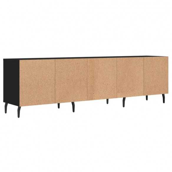 Meuble TV noir 150x30x44,5 cm bois d'ingénierie Meuble TV noir 150x30x44,5 cm bois d'ingénierie
