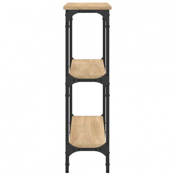 Table console chêne sonoma 100x22,5x75 cm bois d'ingénierie