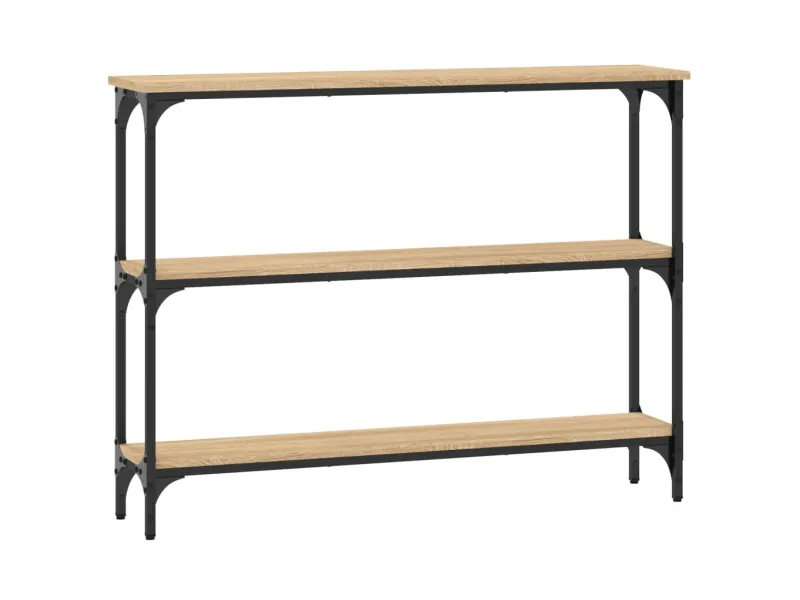 Table console chêne sonoma 100x22,5x75 cm bois d'ingénierie