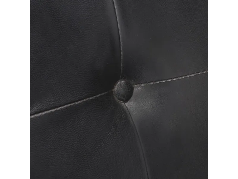 Chaises à manger cantilever lot de 2 noir cuir véritable