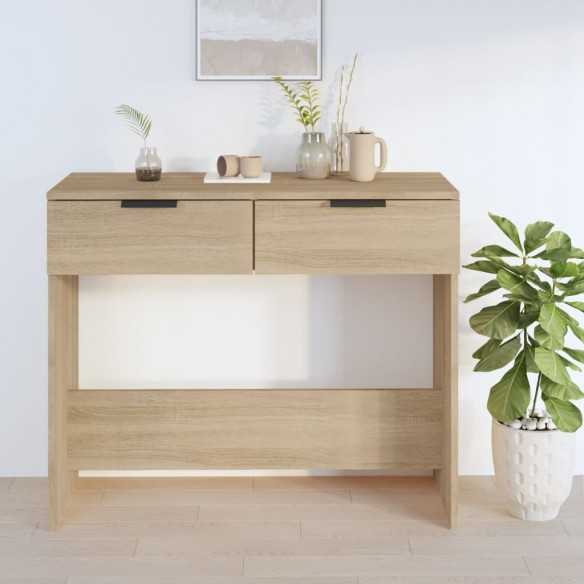 Table console Chêne sonoma 90x36x75 cm 