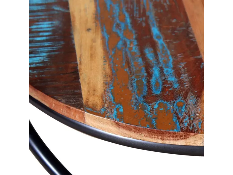 Table basse Bois de récupération massif 60 x 60 x 40 cm