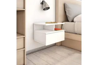 Tables de chevet 2 pcs Blanc brillant 40x31x27 cm Aggloméré