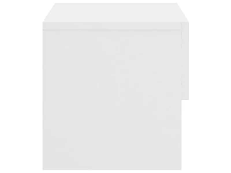 Tables de chevet murales 2 pcs Blanc