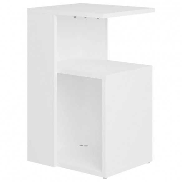 Table d'appoint Blanc 36x30x56 cm Aggloméré Table d'appoint Blanc 36x30x56 cm Aggloméré
