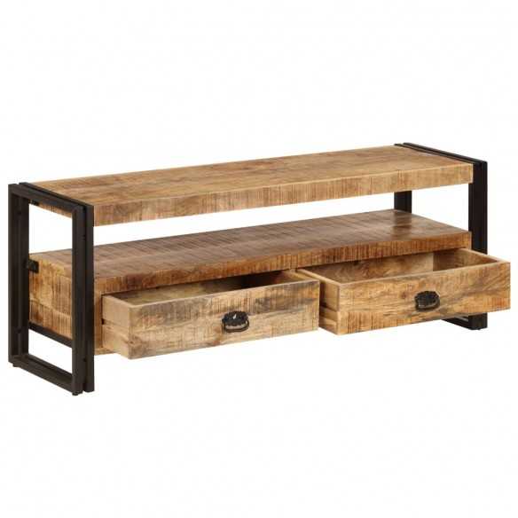 Meuble TV 120x35x45 cm Bois solide de manguier Meuble TV 120x35x45 cm Bois solide de manguier