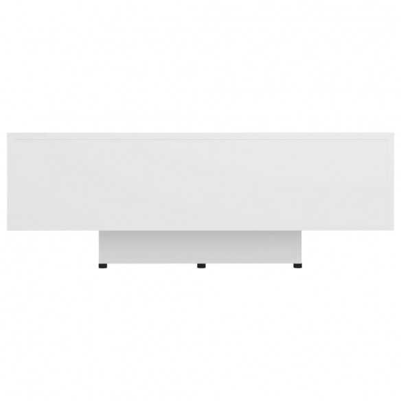 Table basse Blanc 85x55x31 cm Aggloméré