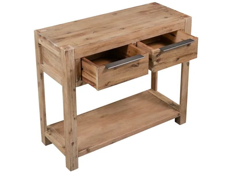 Table console 82x33x73 cm Bois d'acacia massif
