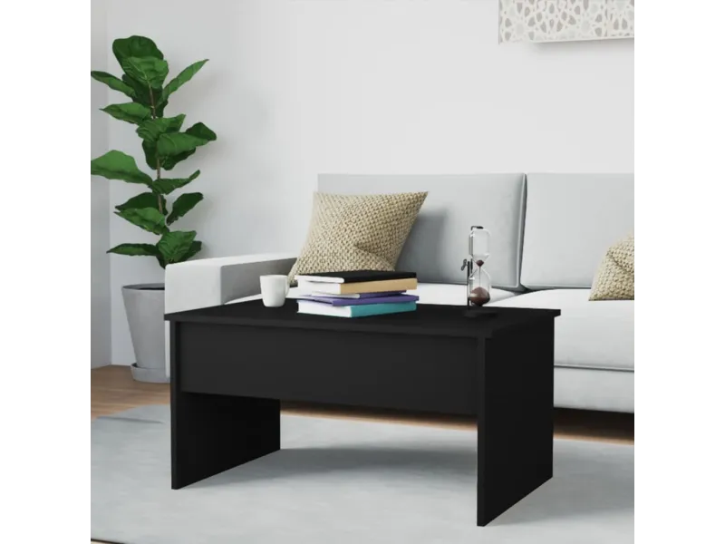 Table basse Noir 80x50,5x41,5 cm 