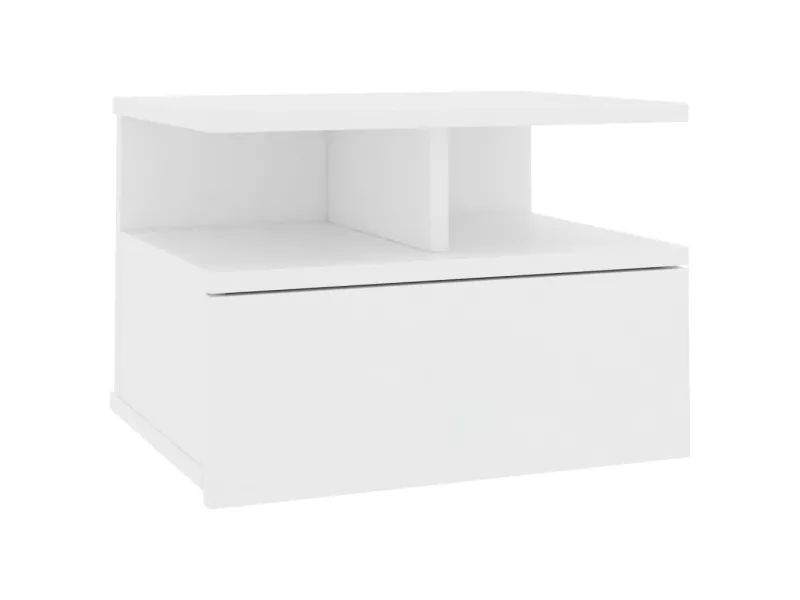 Table de chevet flottante Blanc 40x31x27 cm 