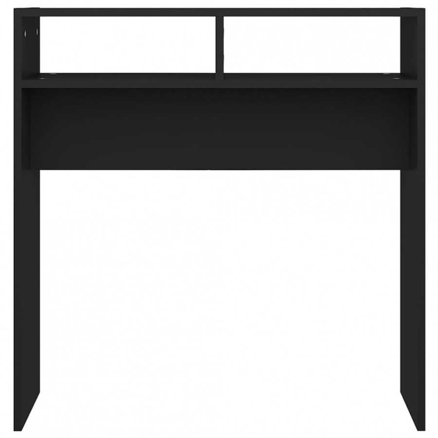 Table console Noir 78x30x80 cm Aggloméré