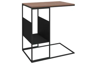 Table d'appoint Noir 55x36x59,5 cm  2