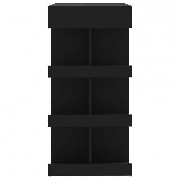 Table de bar étagère de rangement Noir 100x50x101,5 cm