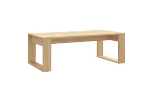 Table basse chêne sonoma 102x50x35 cm bois d'ingénierie 2