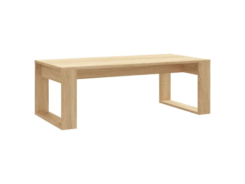 Table basse chêne sonoma 102x50x35 cm bois d'ingénierie