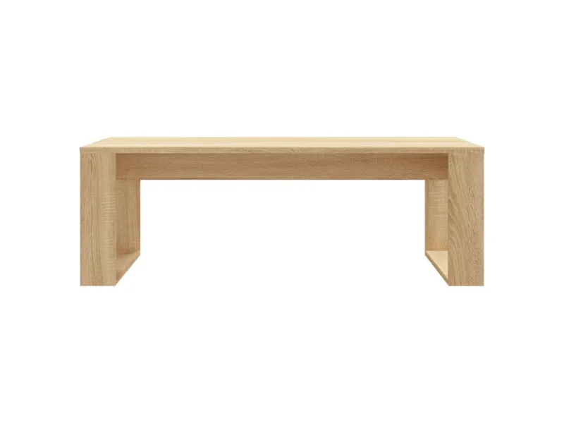 Table basse chêne sonoma 102x50x35 cm bois d'ingénierie