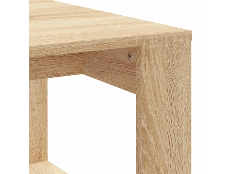 Table basse chêne sonoma 102x50x35 cm bois d'ingénierie