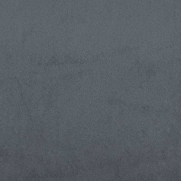 Chaises à manger lot de 2 Gris foncé Velours