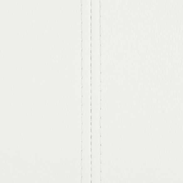 Chaises à manger cantilever lot de 2 blanc similicuir