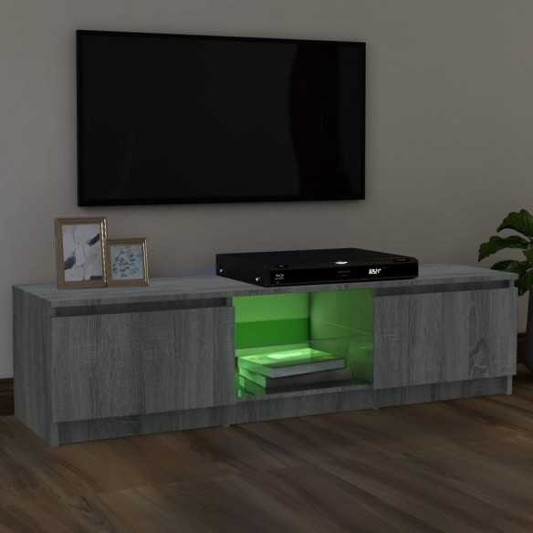 Meuble TV avec lumières LED sonoma gris 120x30x35,5 cm Meuble TV avec lumières LED sonoma gris 120x30x35,5 cm