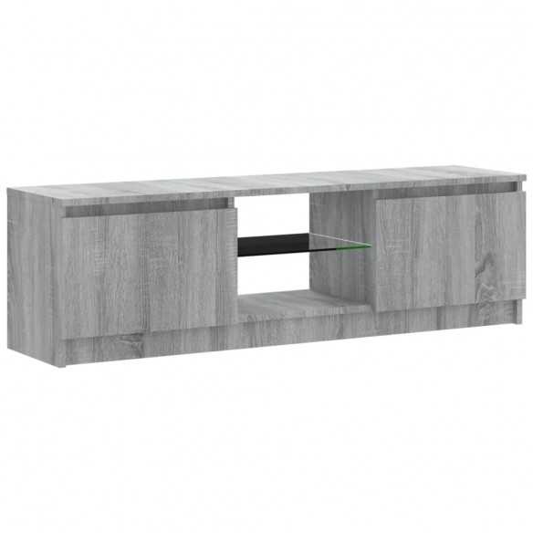 Meuble TV avec lumières LED sonoma gris 120x30x35,5 cm Meuble TV avec lumières LED sonoma gris 120x30x35,5 cm