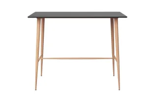 Table de bar Noir 120x60x105 cm 2