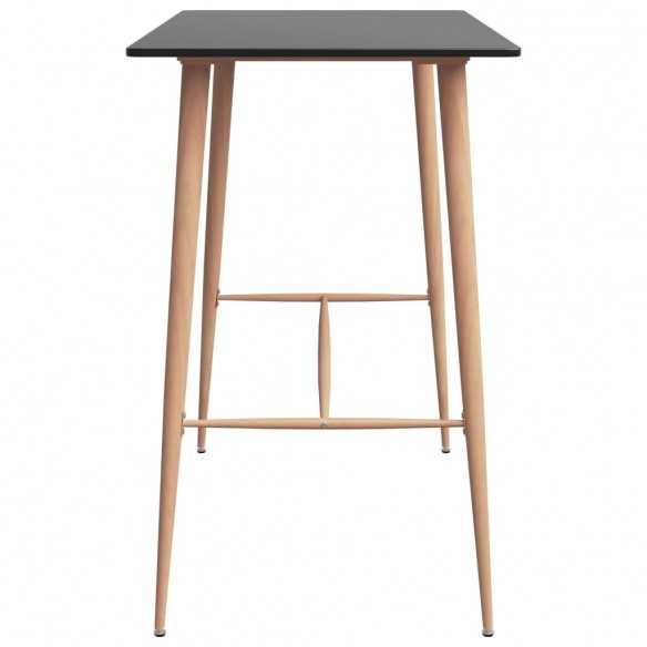 Table de bar Noir 120x60x105 cm