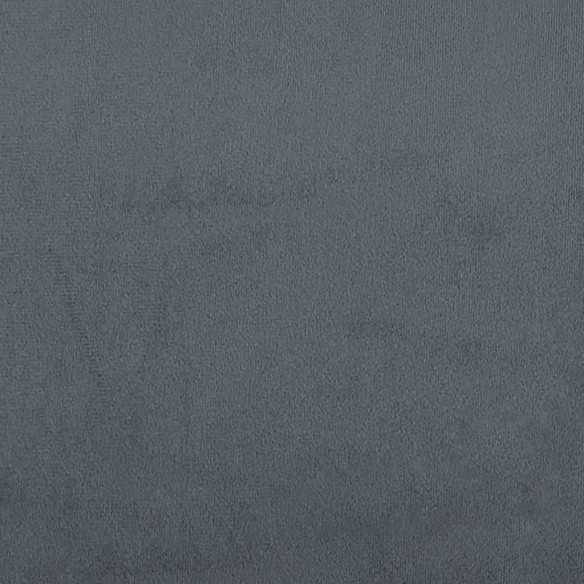 Chaises à manger lot de 4 Gris foncé Velours