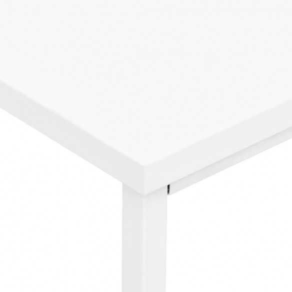 Bureau industriel avec tiroirs Blanc 105x52x75 cm Acier