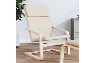Chaise de relaxation Crème Tissu