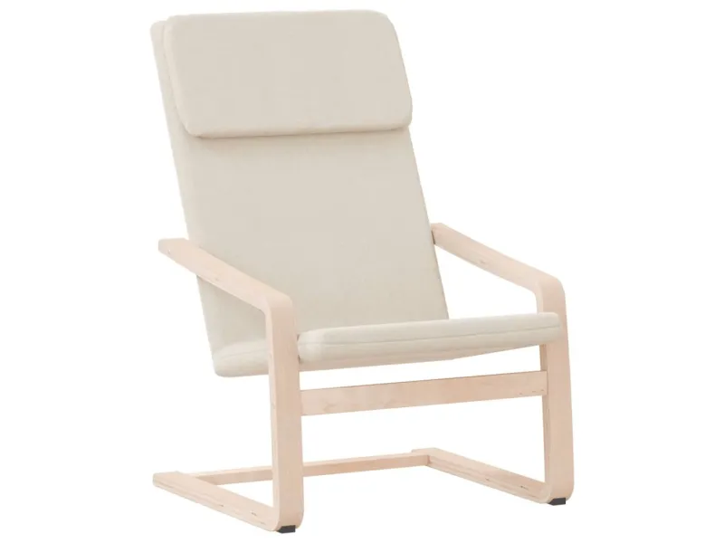 Chaise de relaxation Crème Tissu