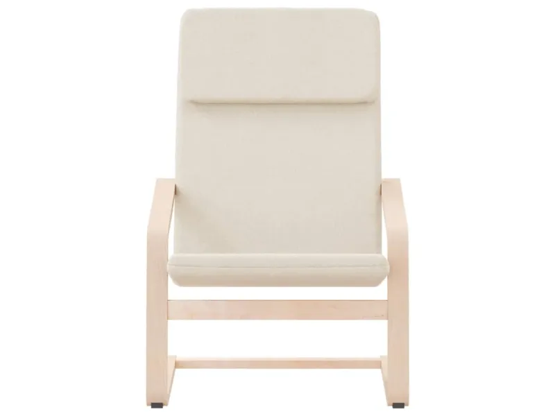 Chaise de relaxation Crème Tissu