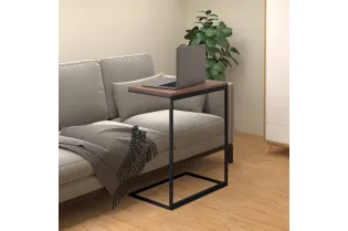 Table d'appoint Noir 55x35x66 cm