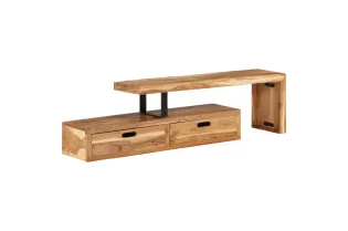 Meuble TV Bois d'acacia massif