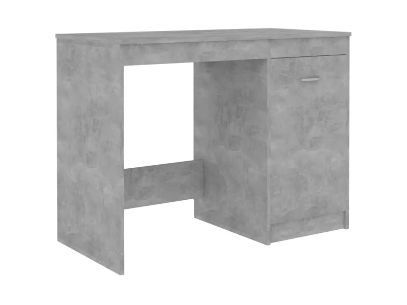 Bureau Gris béton 140x50x76 cm Aggloméré